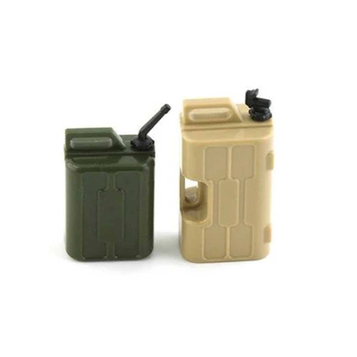 Power Hobby 1/10 Scale Gas Tanks – Green & Brown Fuel Canister Set, 2 Pcs for RC Rock Crawlers