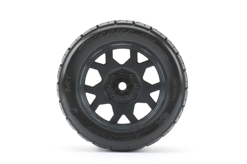 Power Hobby 1/5 Tomahawk Belted Pre-Mounted Tire Set 2-Pack 24mm Hex for Traxxas X-Maxx and Arrma Kraton 8S