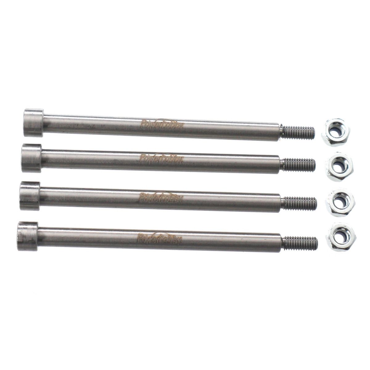 Power Hobby Threaded Hinge Pins for Traxxas X-Maxx - Heavy-Duty Suspension Upgrade