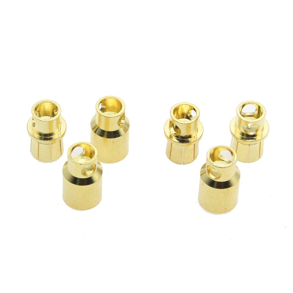 Power Hobby High-Current 8mm Bullet Connector Set 3 Pairs for High-Power RC Applications