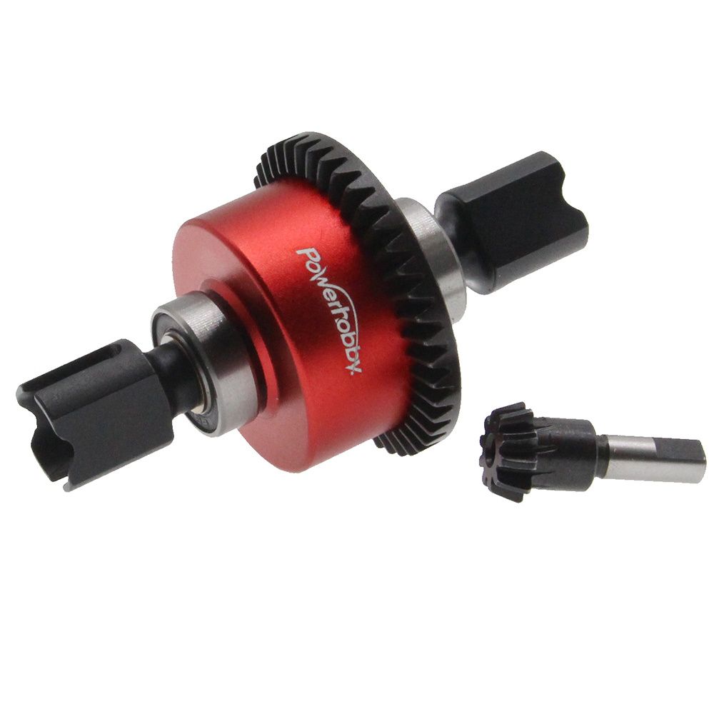 Power Hobby 43T Steel Differential and 10T Main Pinion Gear Set Upgrade for Arrma 6S