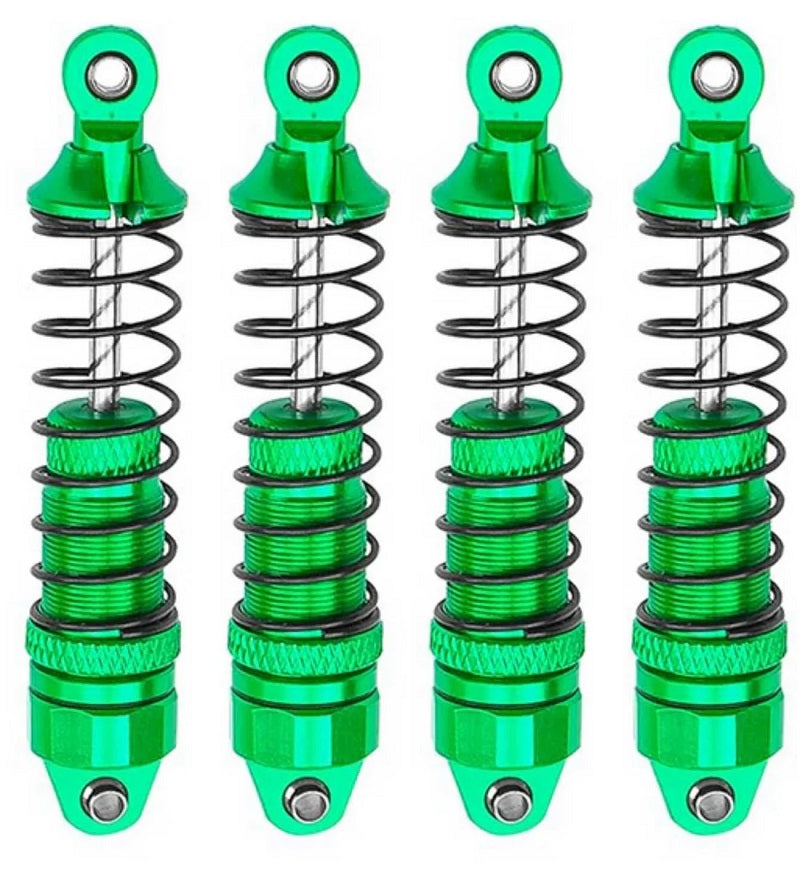 Power Hobby Aluminum Front & Rear Shocks, for Arrma Grom, Green, 4pcs RC Upgrade Part