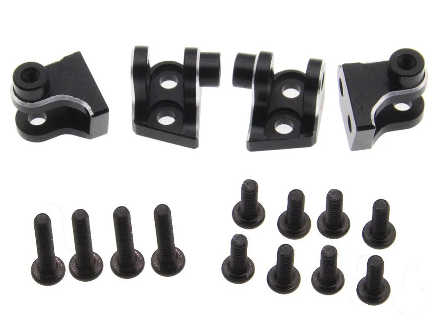 Power Hobby Aluminum Lower 4-Link Mount Set Black for Losi Mini LMT 6583BLACK