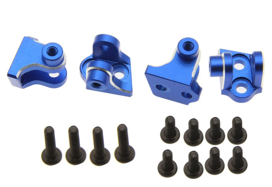 Power Hobby Aluminum Lower 4-Link Mount Set Blue for Losi Mini LMT 6583BLUE
