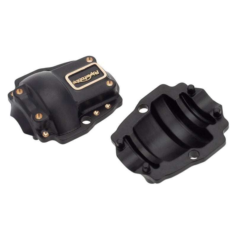 Power Hobby Brass Front and Rear Differential Cover Set Upgrade for 1/18 Redcat Ascent-18