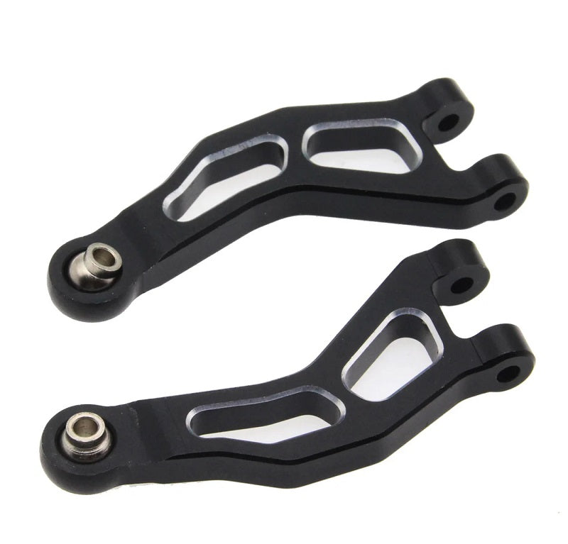 Power Hobby Aluminum Front Upper Arms, Black, for Arrma Mojave Grom 6846BLACK