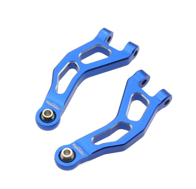 Power Hobby Aluminum Front Upper Arms, Blue, for Arrma Mojave Grom 6846BLUE