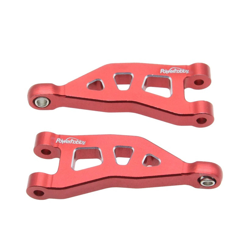Power Hobby Aluminum Rear Upper Arms, Red, for Arrma Mojave Grom 6847RED