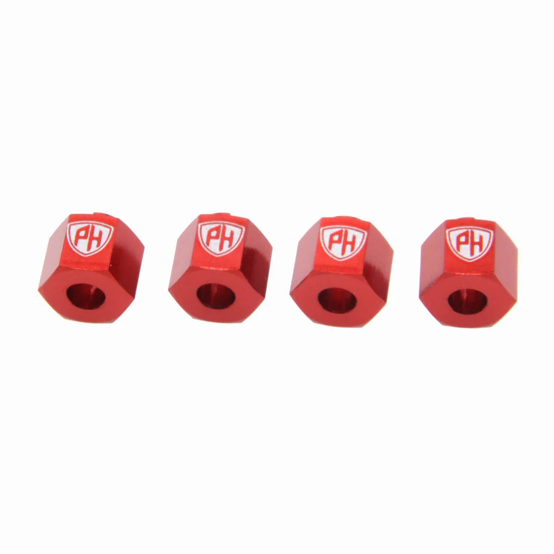 Power Hobby Aluminum Wheel Hex, Red, for Redcat Ascent-18 7093