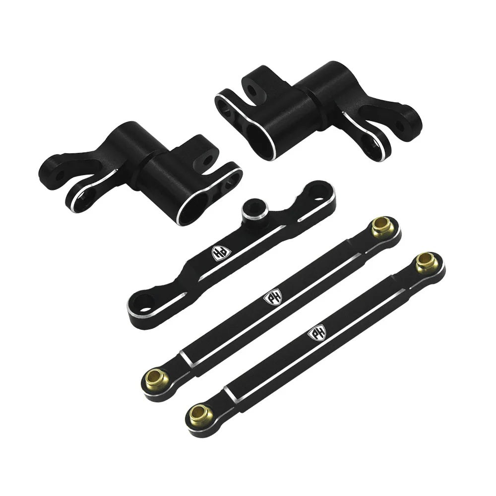 Power Hobby 7075 Aluminum Steering / Bellcrank Set Black, Traxxas 7168BLACK