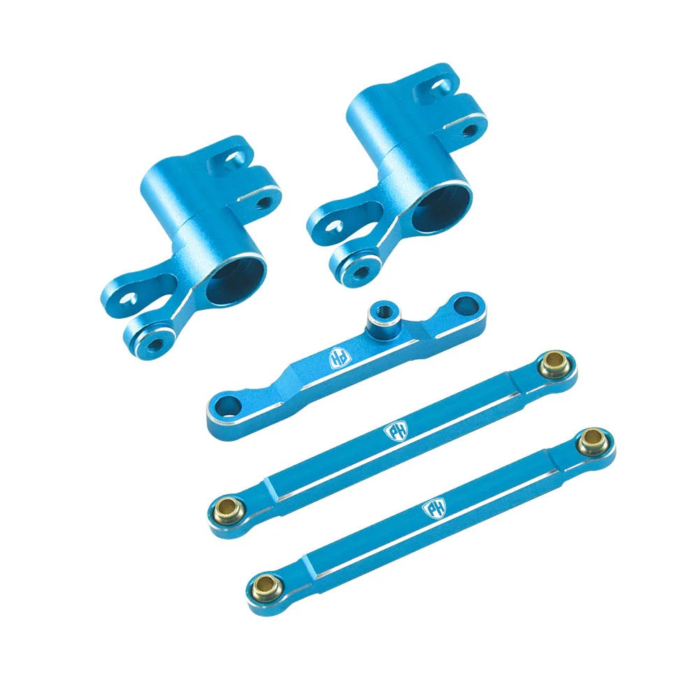 Power Hobby 7075 Aluminum Steering / Bellcrank Set Blue, Traxxas 7168BLUE