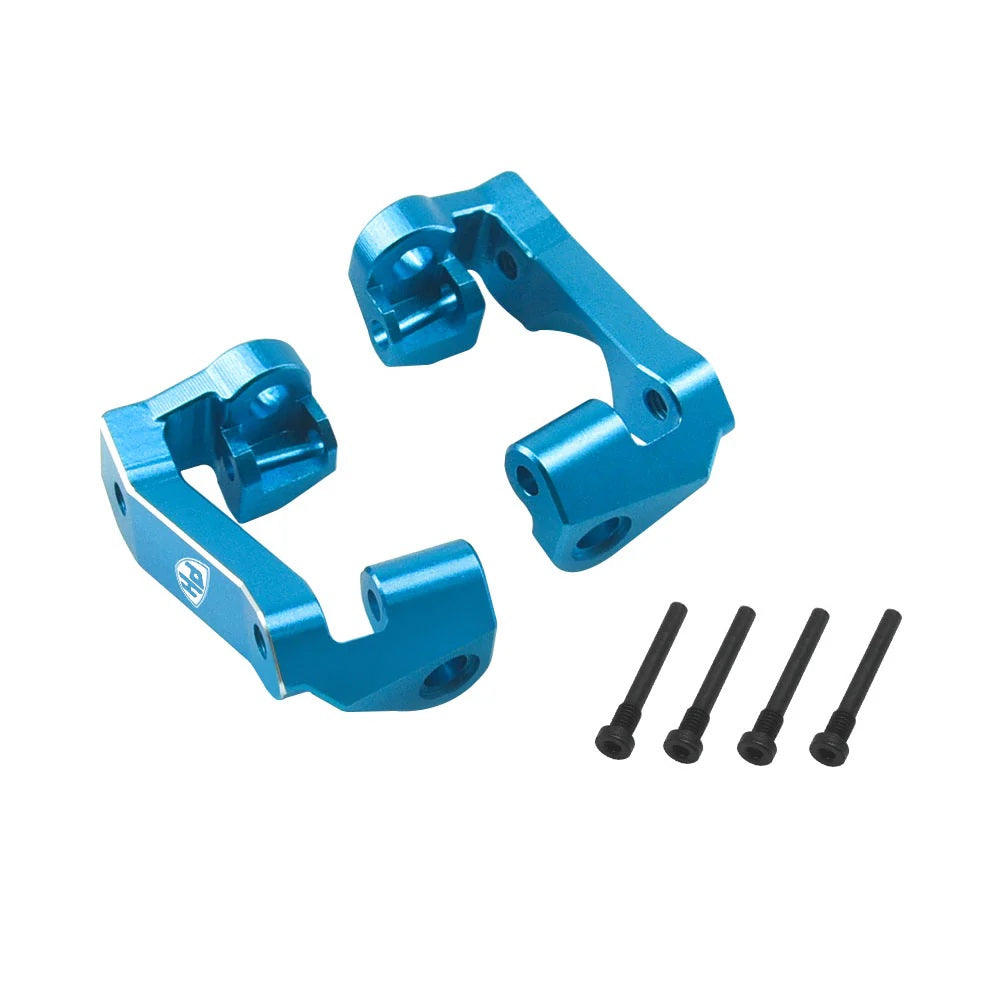 Power Hobby 7075 Aluminum Front C Hub / Knuckle Arms Blue Traxxas Mini Maxx 7172BLUE