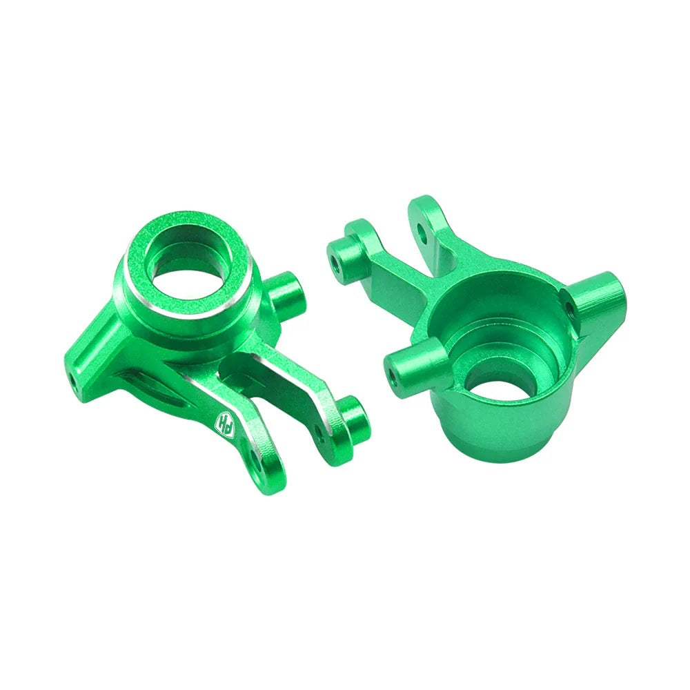 Power Hobby 7075 Aluminum Front Hub / Knuckle Arms Green, 7173GREEN