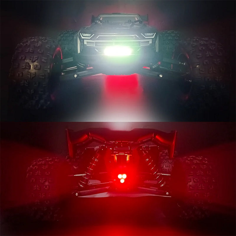 Power Hobby Front and Rear LED Light Kit Upgrade for 1/8 Arrma Kraton 6S and EXB