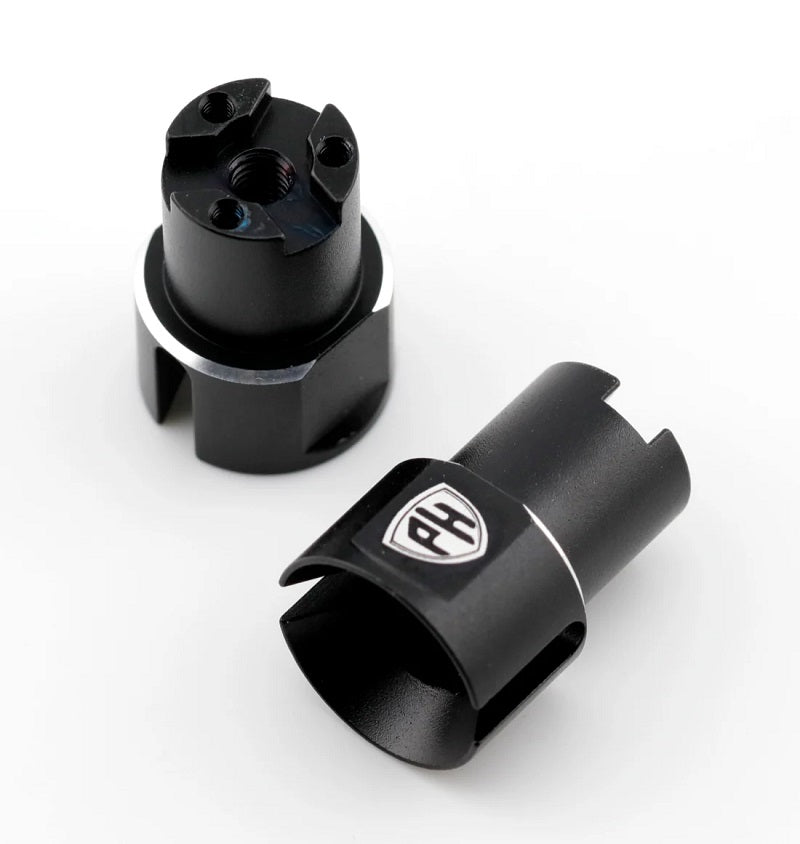 Power Hobby Aluminum Rear Wheel Shaft, Black, for Kyosho Fazer MK2 7209BLACK