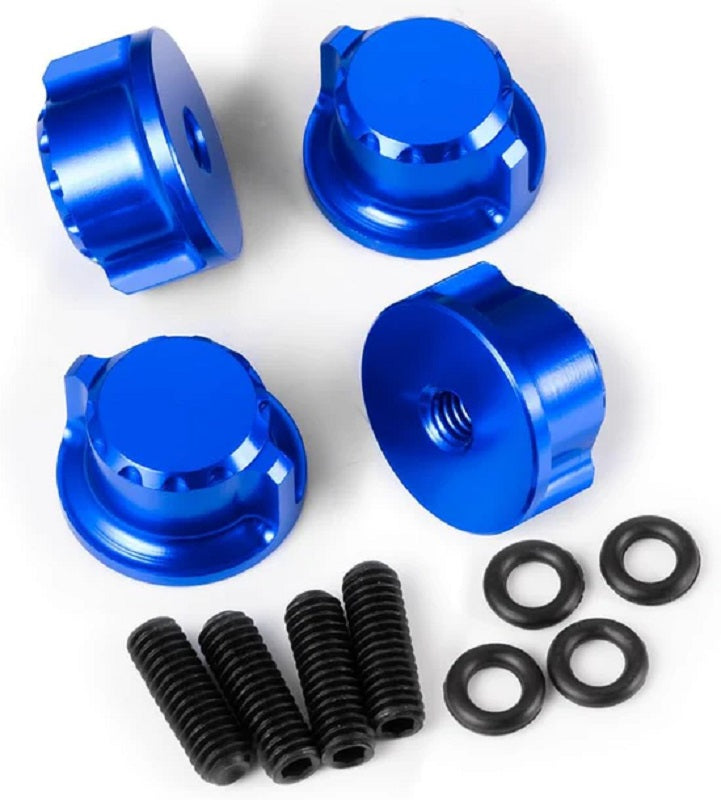 Power Hobby Aluminum Body Mount Thumb Screws Nuts Blue for Traxxas 7217B