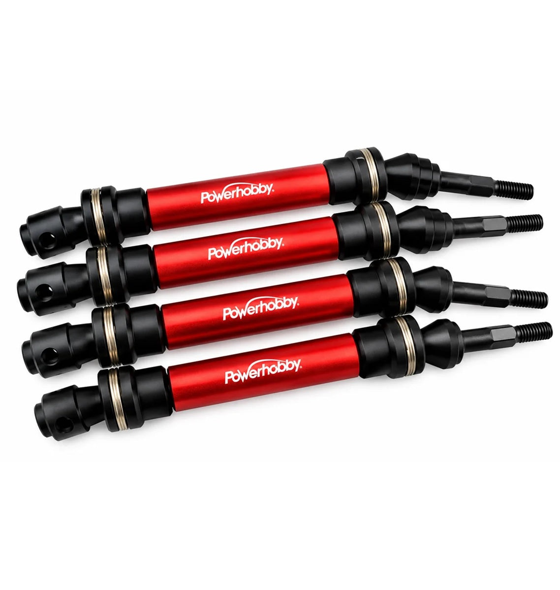 Power Hobby Slash 4x4 Steel CVD Driveshafts Red - image 2