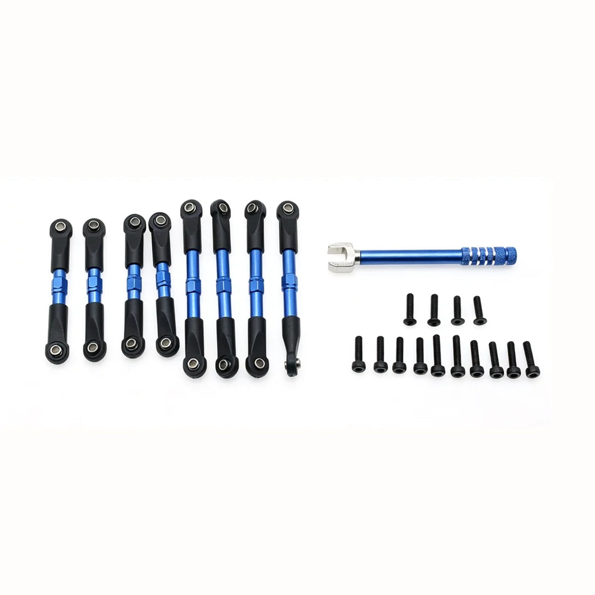 Power Hobby 1/16 E-Revo Pull Rods Blue - image 2