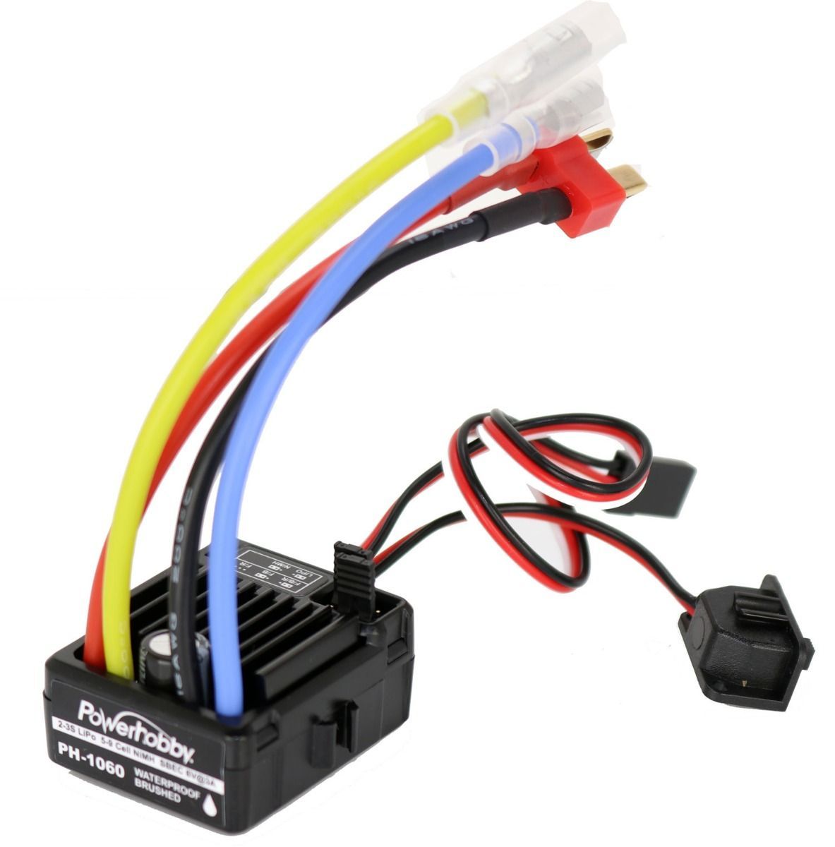 Powerhobby PH-1060 Waterproof Brushed Crawler ESC (2-3S LiPo Compatible)