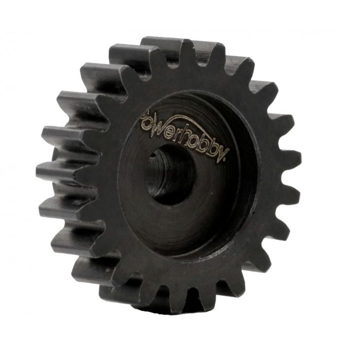 Powerhobby Hardened Steel 18T Mod1 Pinion Gear with 8mm Bore & 2 Grub Screws