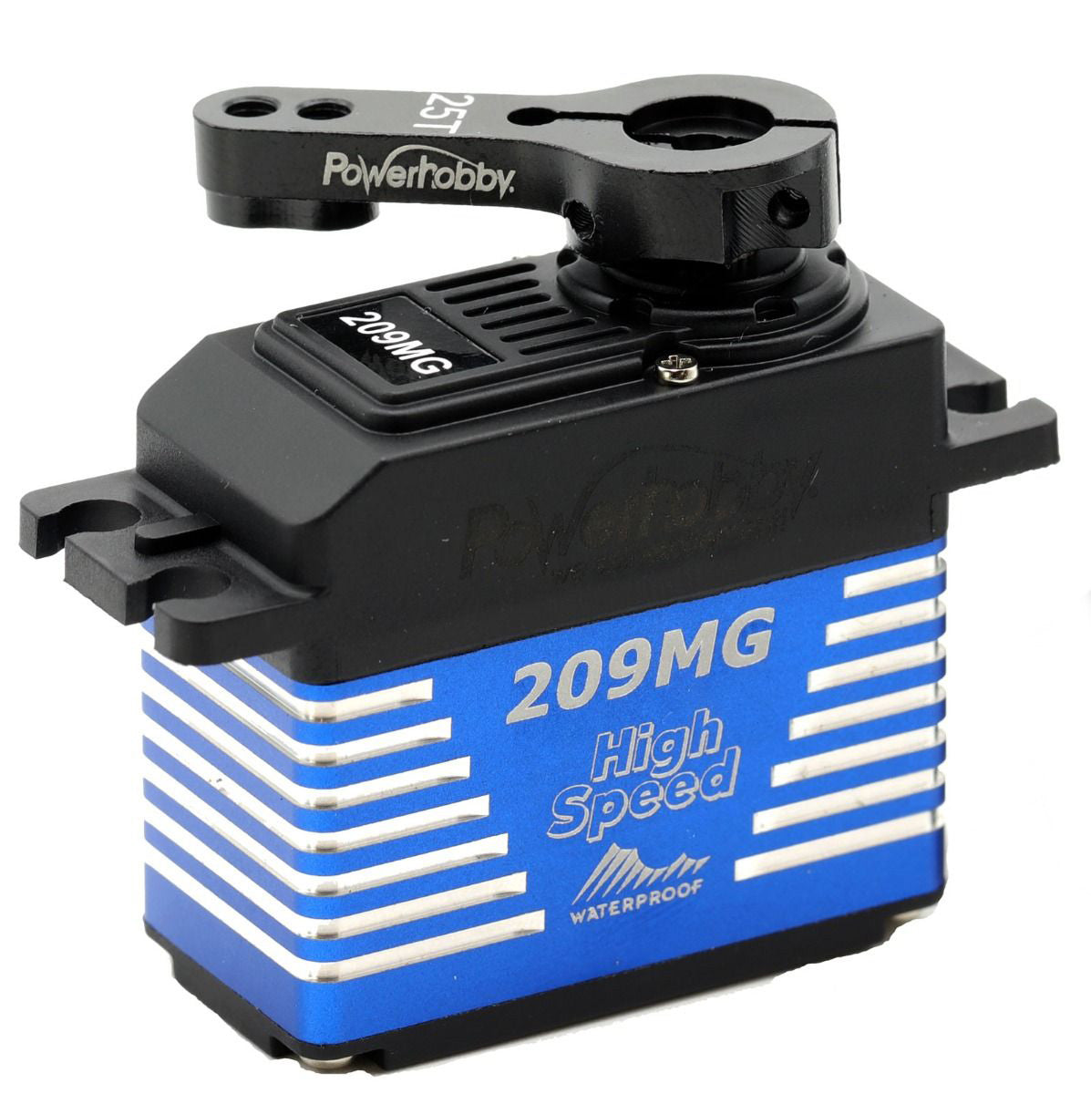 Power Hobby 209MG High-Speed Waterproof Coreless Digital Servo with Aluminum Case — 22 kg / 275 oz @ 8.4V