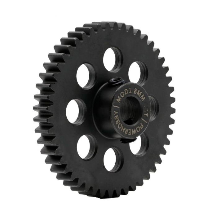 Powerhobby Hardened Steel 28T Mod1 Pinion Gear with 8mm Bore & 2 Grub Screws