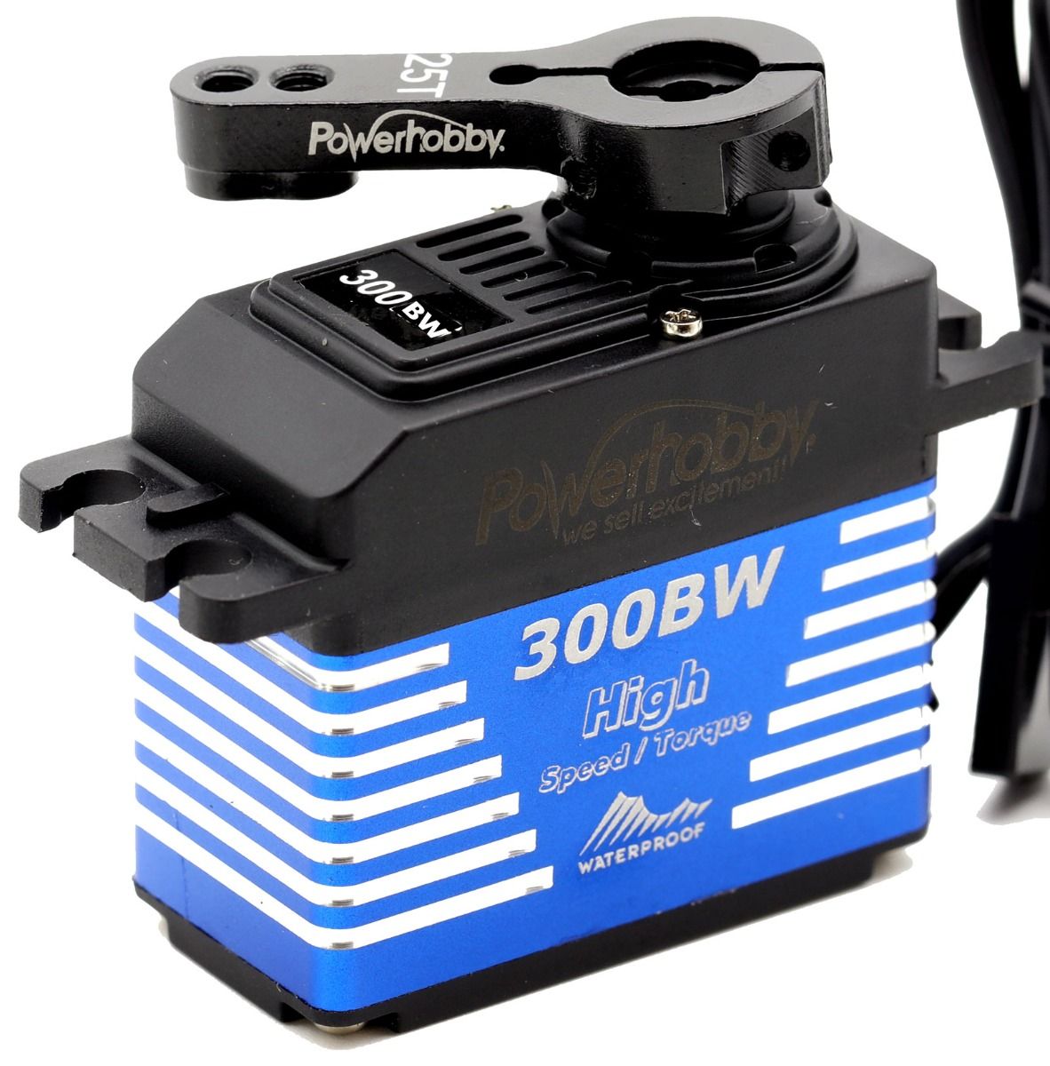 Power Hobby 300BW Waterproof Brushless High-Speed High-Torque Digital Servo — 24 kg / 330 oz @ 8.4V