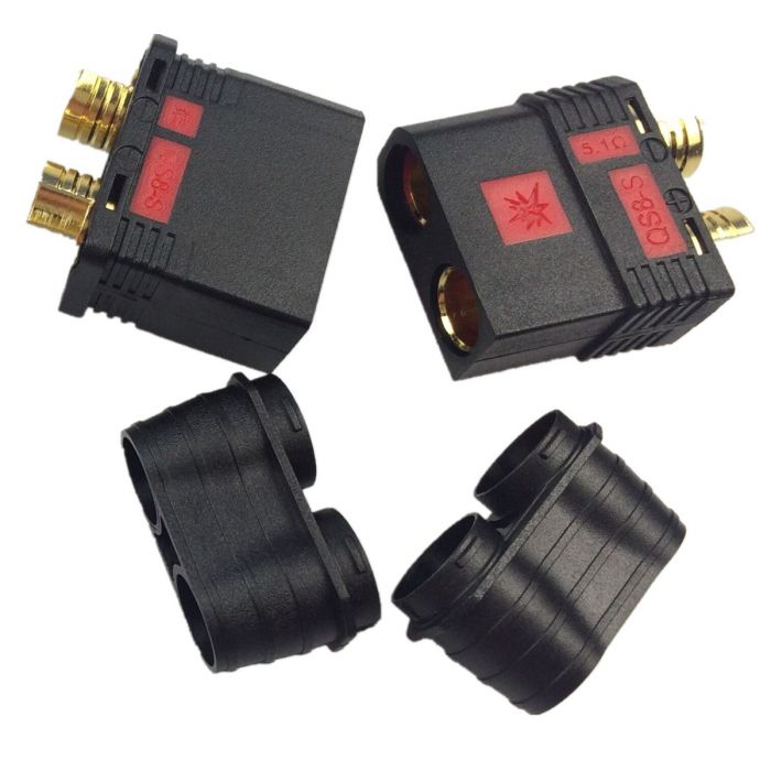 Powerhobby QS8-S Male & Female Plug Connector Set (8.0mm) — High-Current RC Connectors