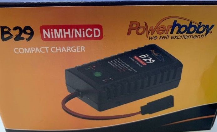 Powerhobby B29 Fast Peak NiMH NiCD AC Charger 6V RX Flat / Hump Pack