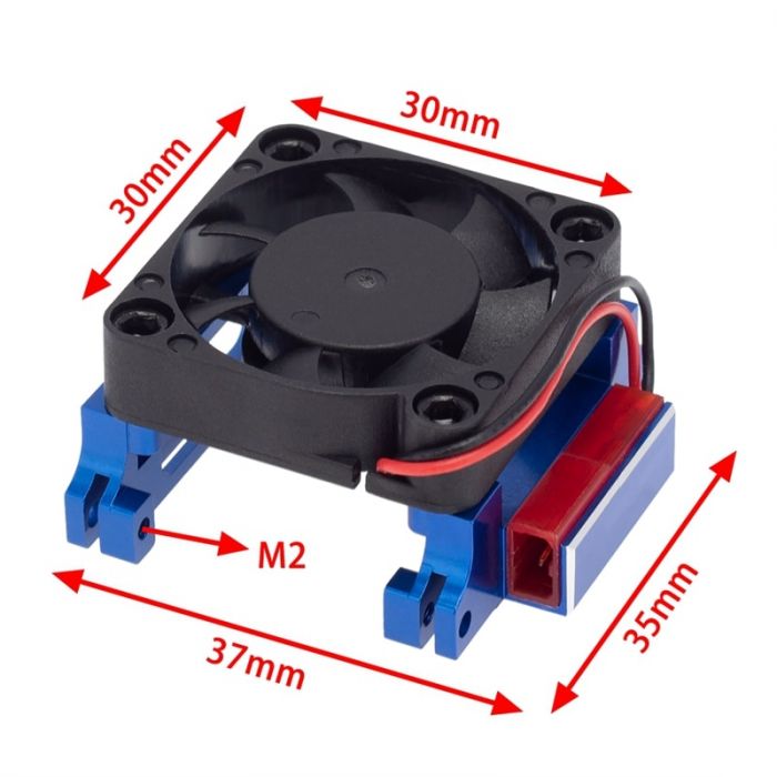 Powerhobby Aluminum Heat Sink with High-Velocity Cooling Fan for Traxxas Velineon VXL-3s ESC