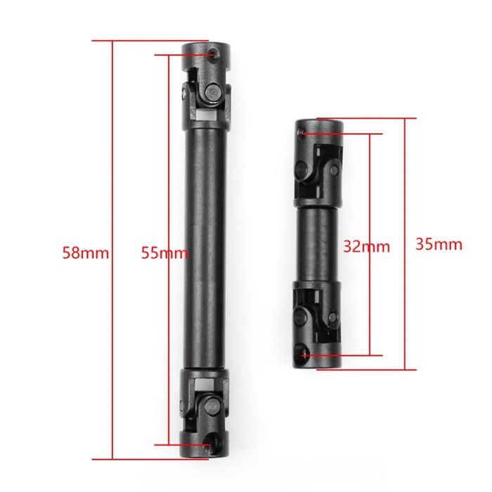 Powerhobby Hardened Steel Center Driveshaft for Axial SCX24 Deadbolt