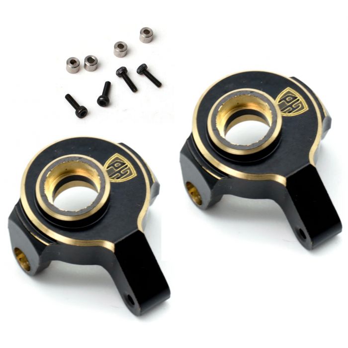 Power Hobby Brass Front Steering Knuckles for Axial SCX24