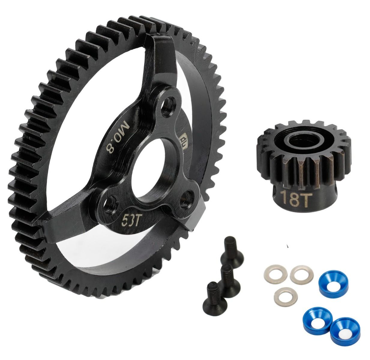 Power Hobby 56T Hardened Steel Spur Gear and 18T Pinion Set for Traxxas 2WD Vehicles