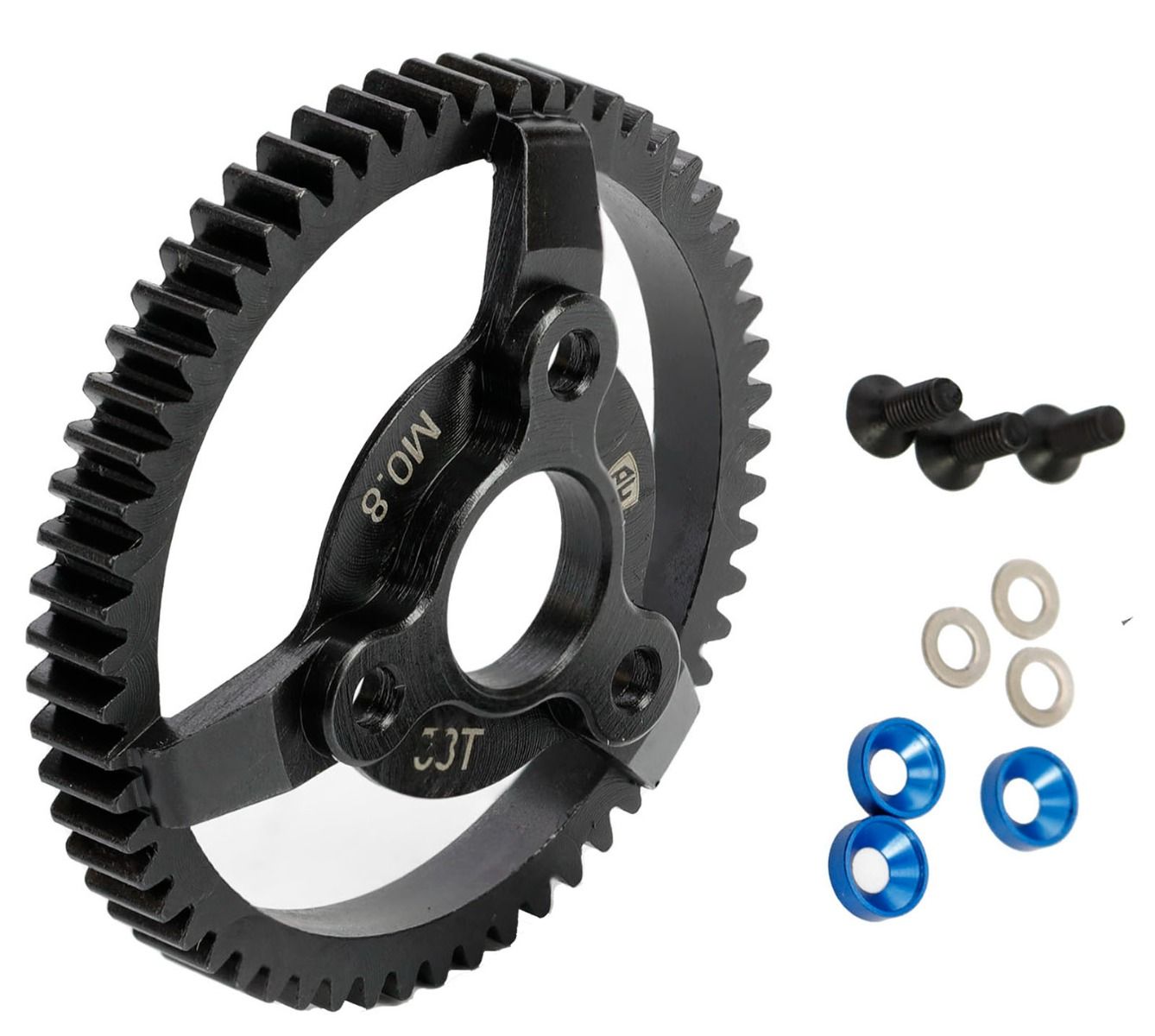 Power Hobby 50T 32P / 0.8 Mod Hardened Steel Spur Gear for Traxxas 2WD Vehicles