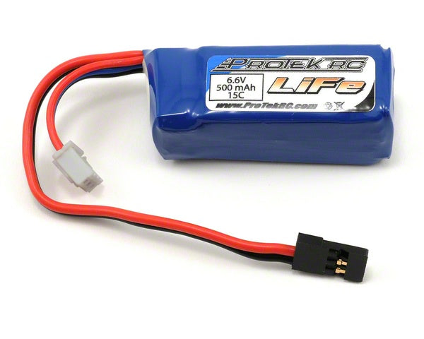 ProTek R/C 6.6V 500mAh 15C LiFe Stick Receiver Battery Pack