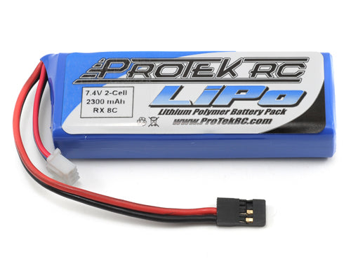 ProTek R/C 2S 7.4V 2300mAh LiPo Flat Receiver Battery Pack