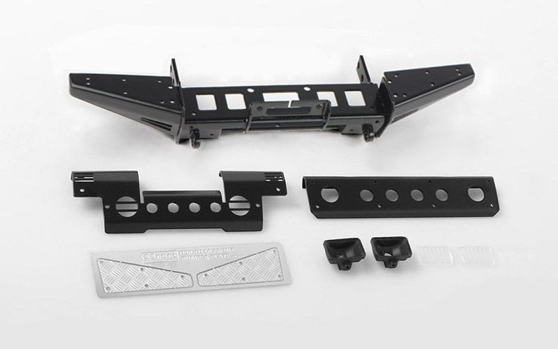 RC4WD Metal Front Bumper with Lights for Gelande II D90/D110