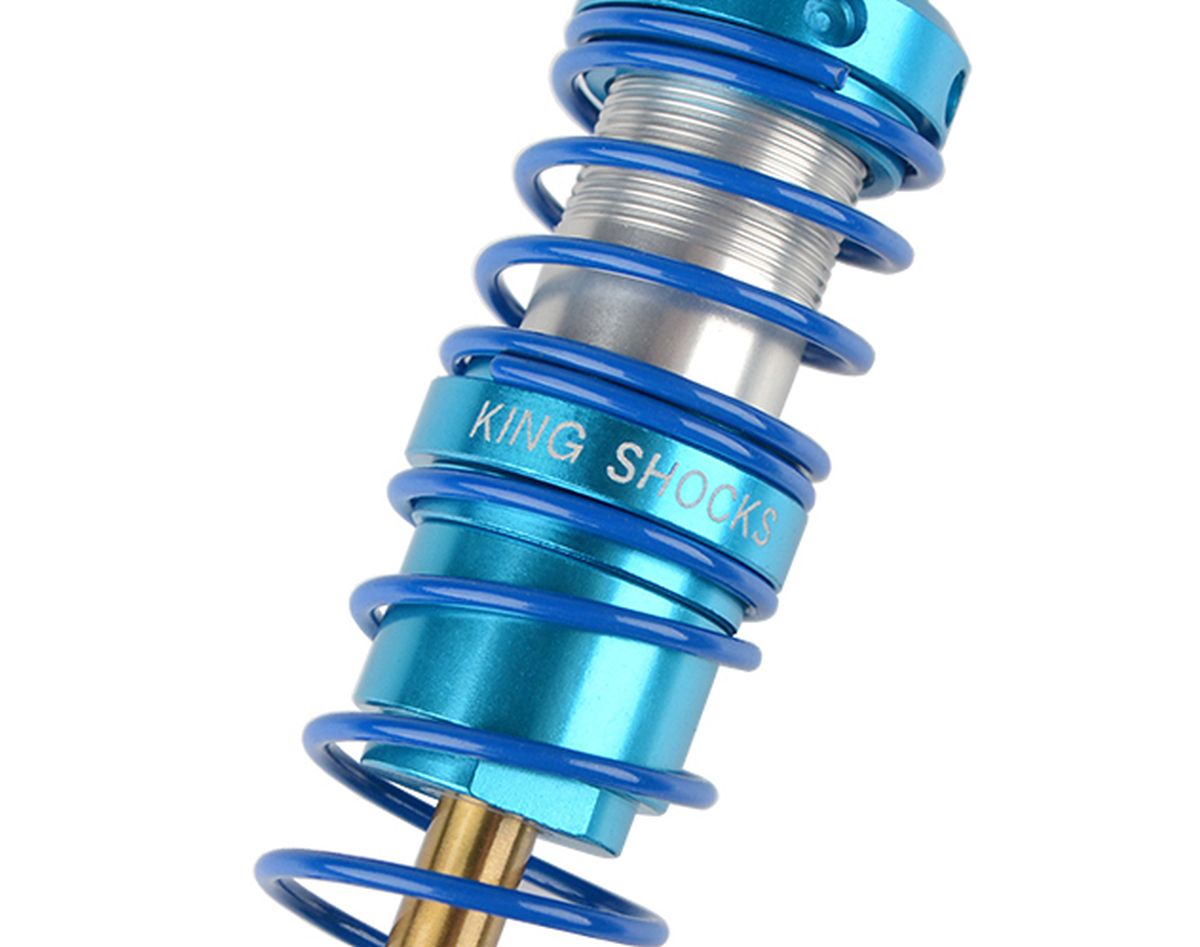 RC4WD King Off-Road Racing Shocks 80mm Silver/Blue | Licensed 2-Pack