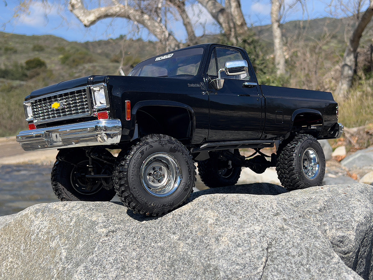 RC4WD Trail Finder 2 "LWB" RTR Scale Truck w/ Chevrolet K10 Scottsdale Hard Body (Black) RC4ZRTR0067