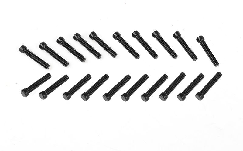 RC4WD Scale Hex Head Bolts (M2x10mm) (Black) ZS0072