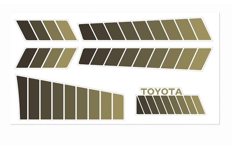 RC4WD Toyota 84-85 Body Decals (Brown) ZS0146