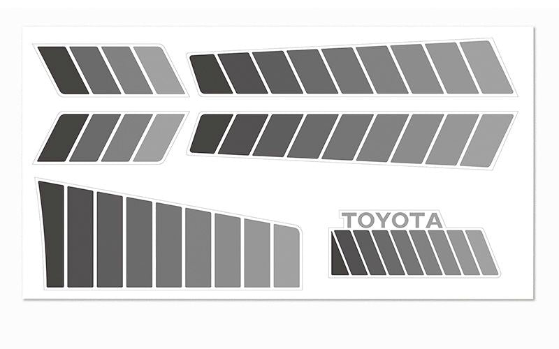 RC4WD Toyota 84-85 Body Decals (Grey) ZS0151
