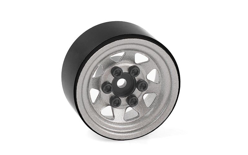 RC4WD Stamped Steel 1.0 Inch Stock Beadlock Wheels Plain Set of 4