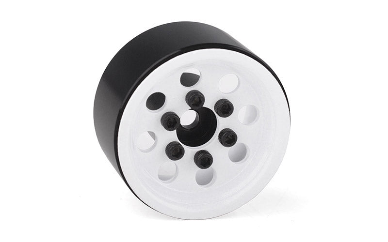 RC4WD Stamped Steel 1.0" Pro8 Beadlock Wheels - White (4pcs)