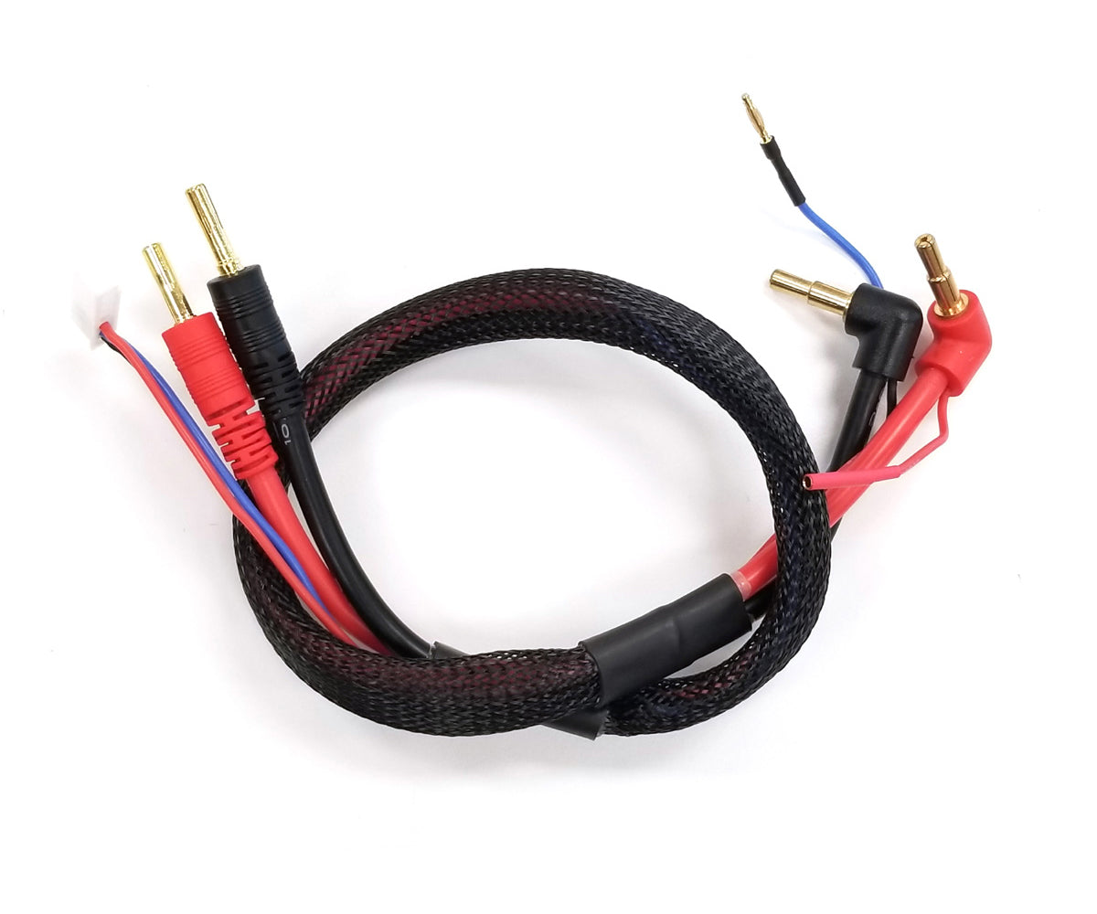 Racers Edge Pro RC Charge Lead Set - 4mm and 5mm Bullets, 18 Inch Long
