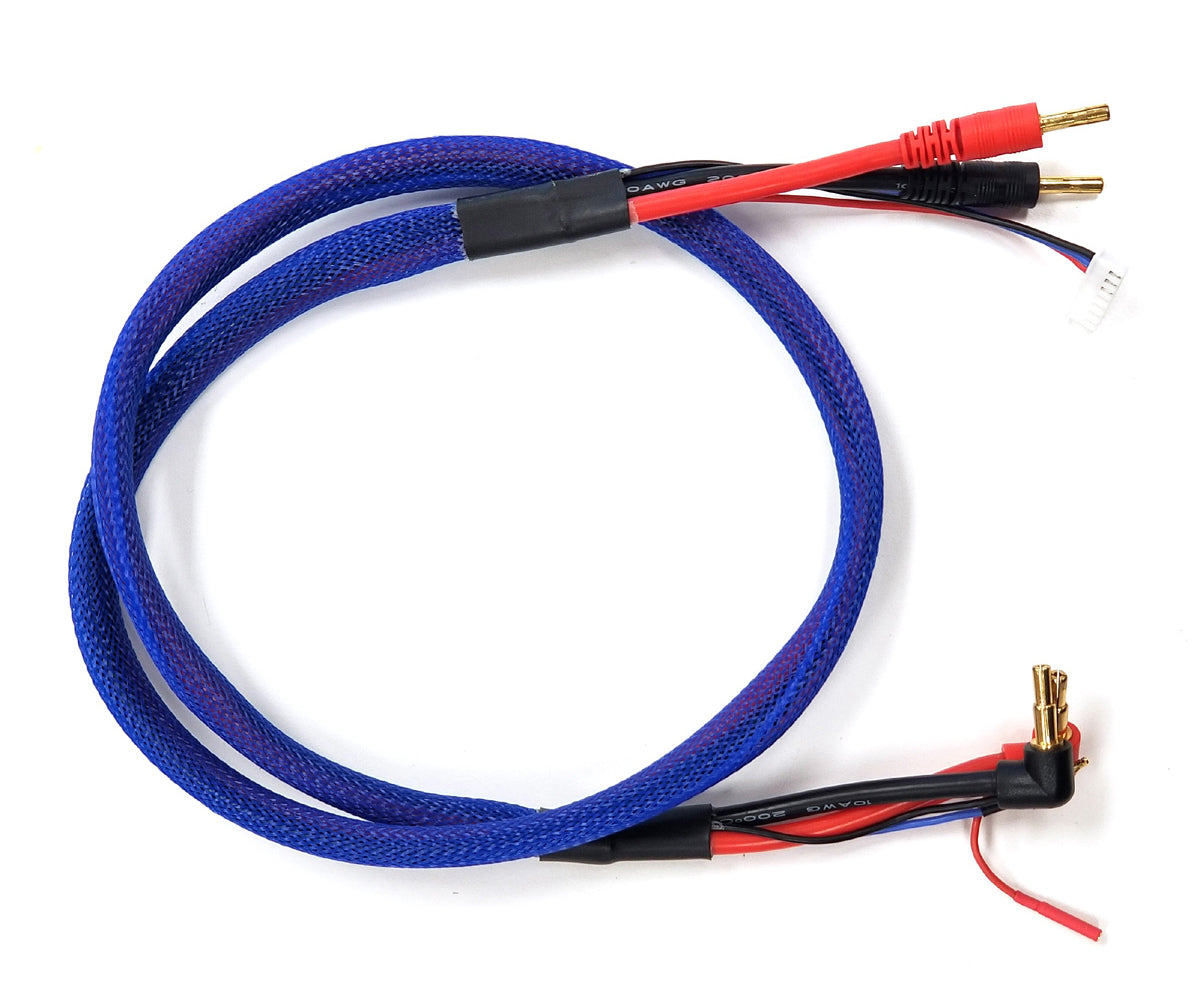 Racers Edge Pro RC Charge Lead Set - 4mm and 5mm Bullets, 36 Inch Long