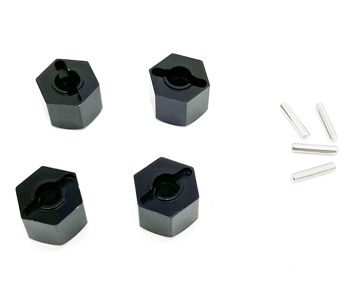 Racers Edge 12mm Hex Aluminum Wheel Adapters with Pins (4pcs) – CEN Ford F-250
