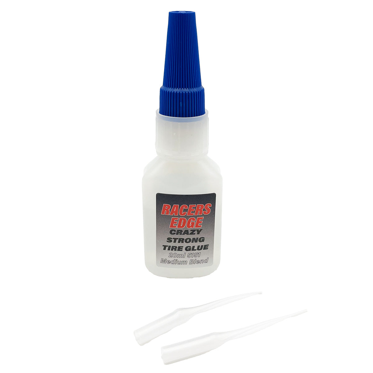 Racers Edge Crazy Strong RC Tire Glue – 20g Medium with Pin Cap & Tips