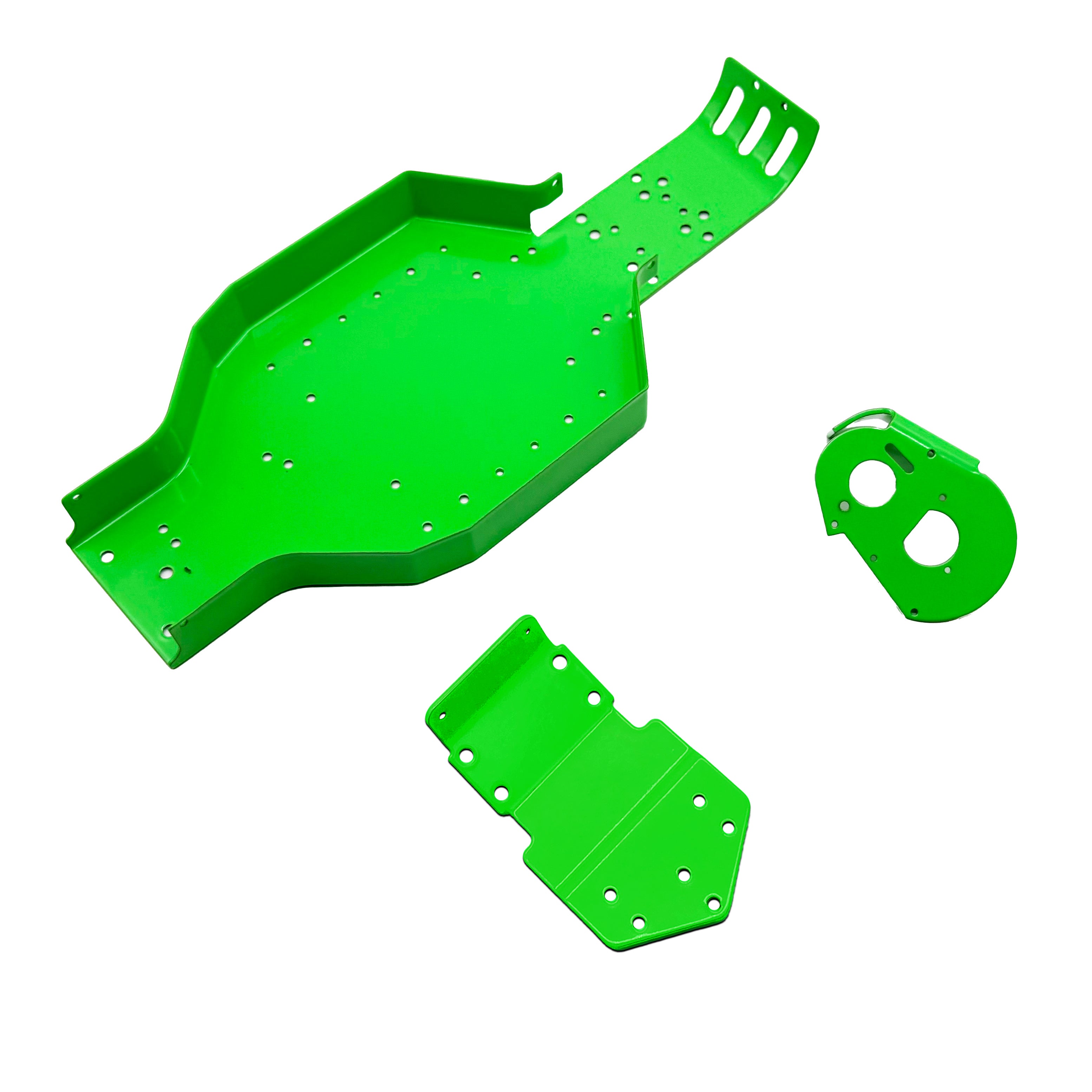 Racers Edge Authentic RC10T Chassis – Powder Coated Retro Green (7805G)