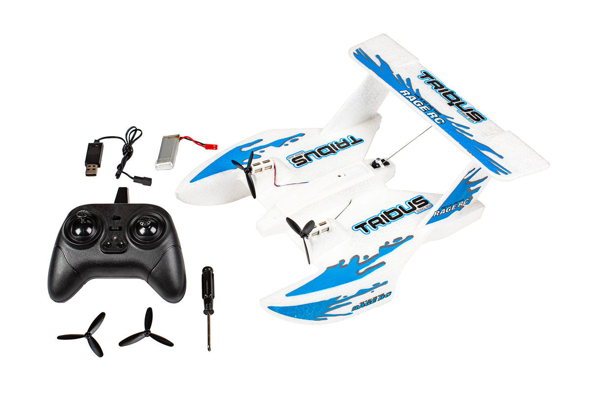 Rage R/C Tribus 250 EP RTF; Blue 3100